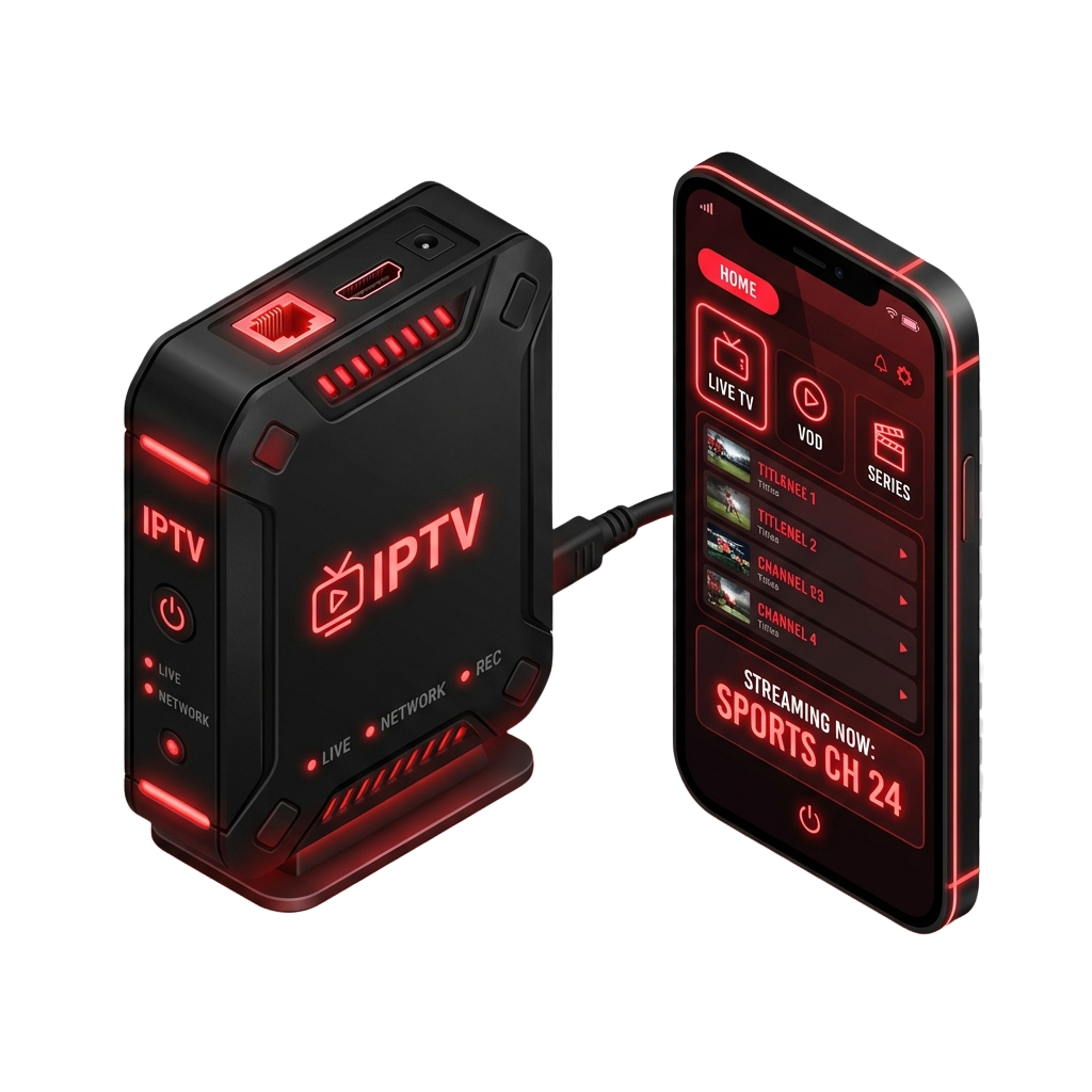 IPTV Box and Smartphone