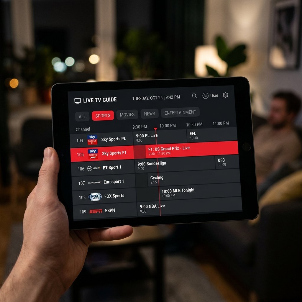 EPG Interface op Tablet
